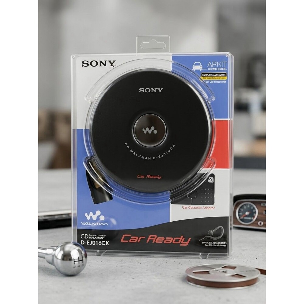 Sony Walkman D-EJ016CK Portable CD Player Car Kit Brand New Factory Sealed